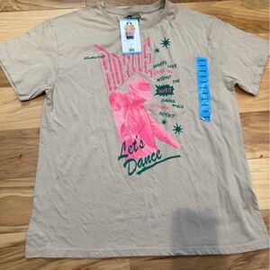 Bowie Band Tee Let’s Dance Graphic Oversized T-Shirt NWT Large